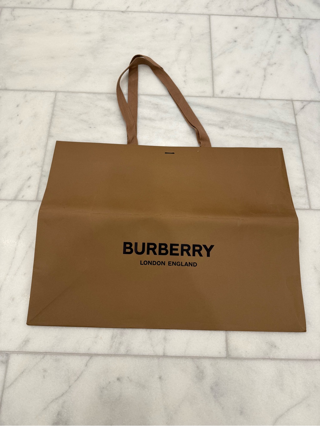 Burberry Brown Tote Shopping Bag  Luxury Paper Shopping Bag